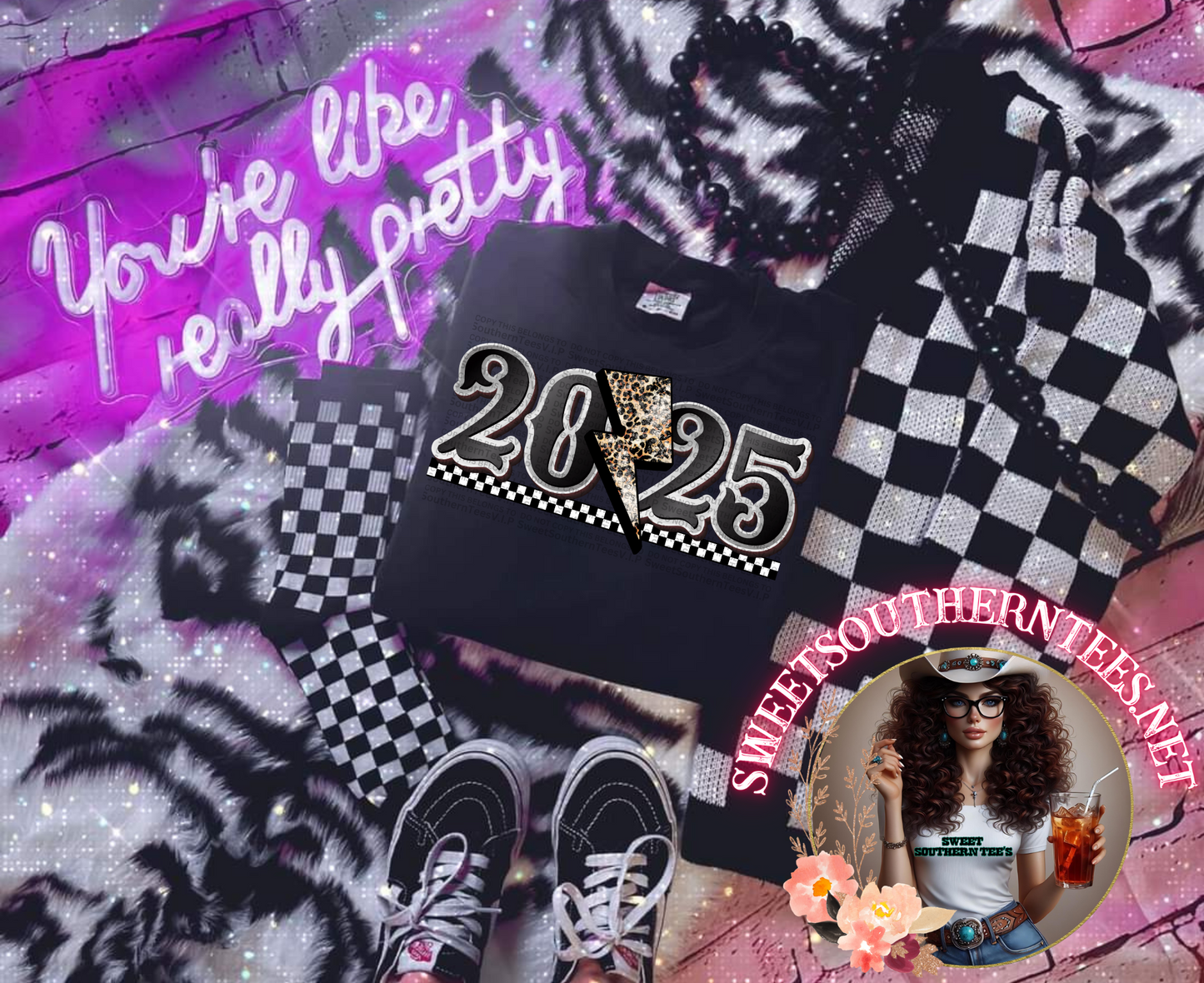 2025 New Years-Leopard Lightning Bolt