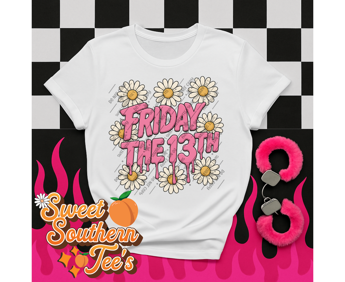 Friday the 13th-Pink with Flowers (June Design Drive 2025)