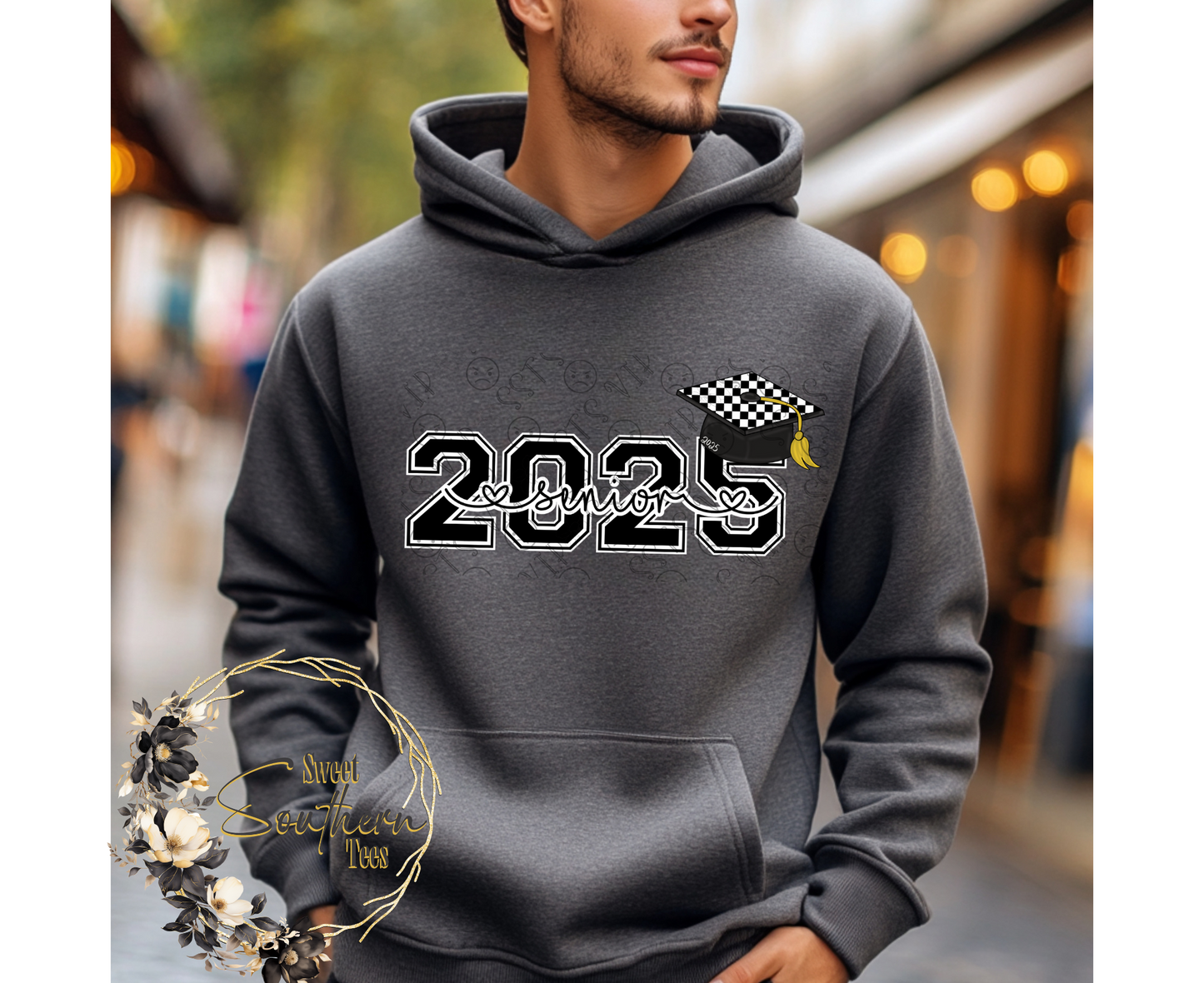Graduation- Senior 2025 2 piece set- Black Unisex