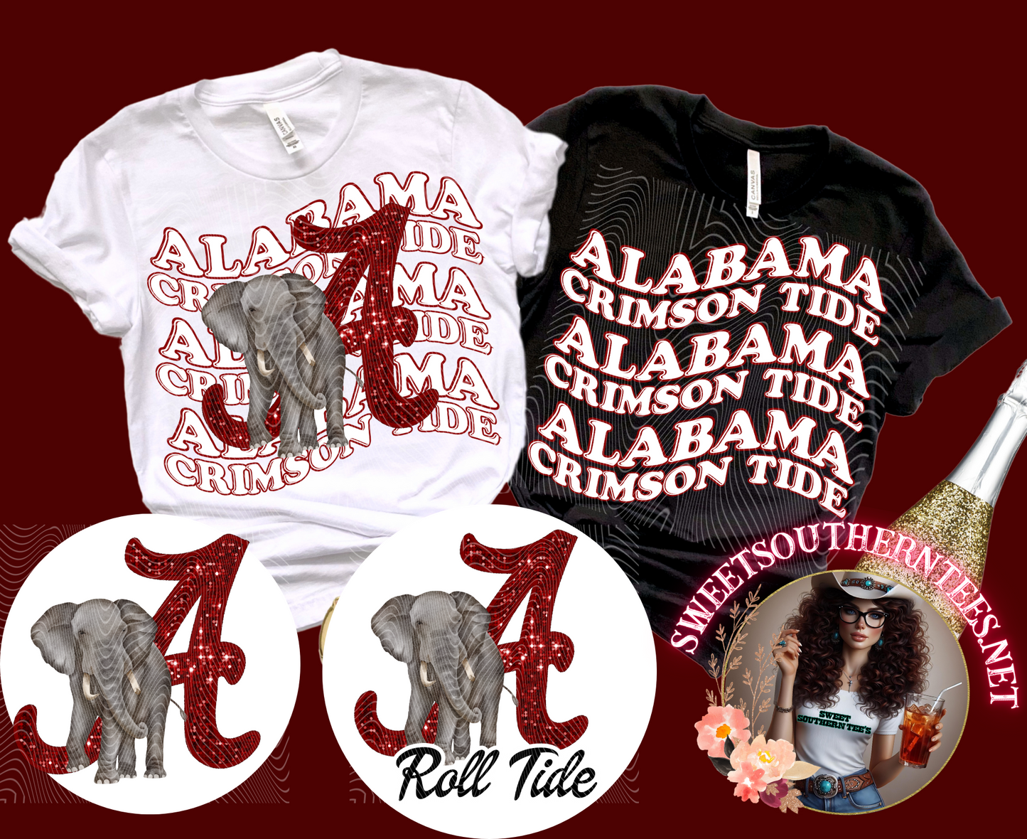 Alabama Crimson Tide College Football -4 piece