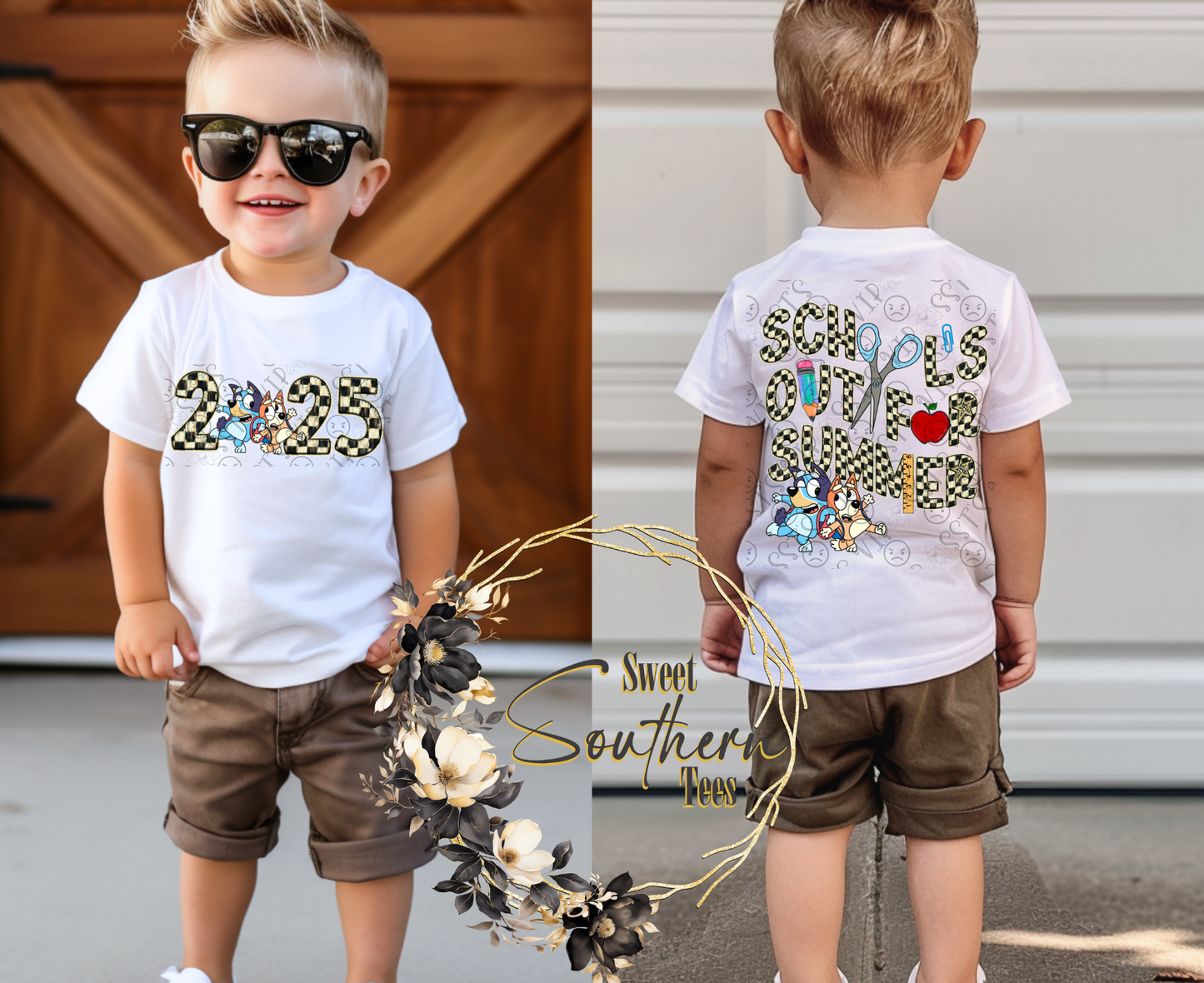 Bluey-School's Out For Summer 2025 (boys) 2 piece set