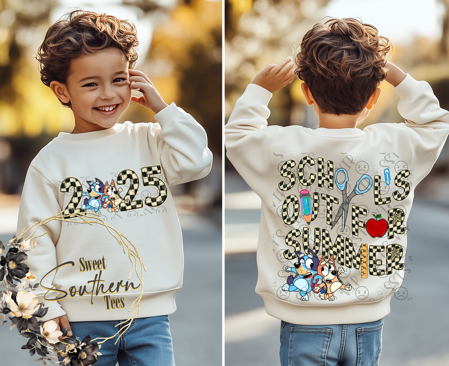 Bluey-School's Out For Summer 2025 (boys) 2 piece set