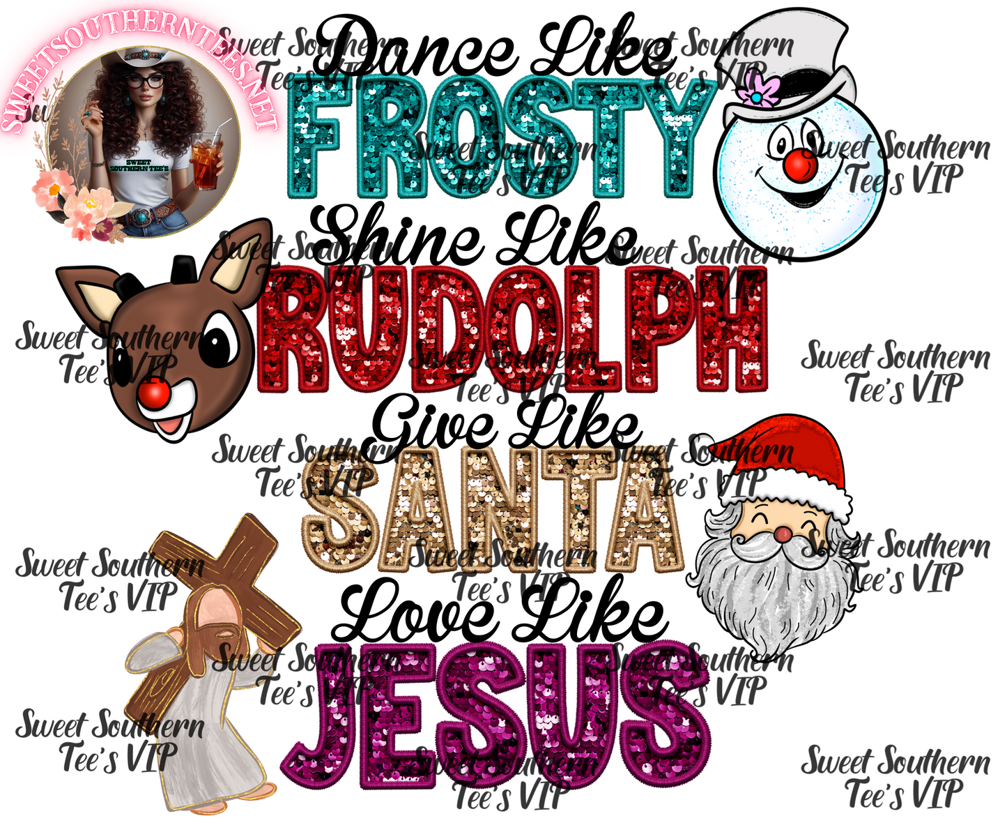 Dance like frosty shine like rudolph 2 piece