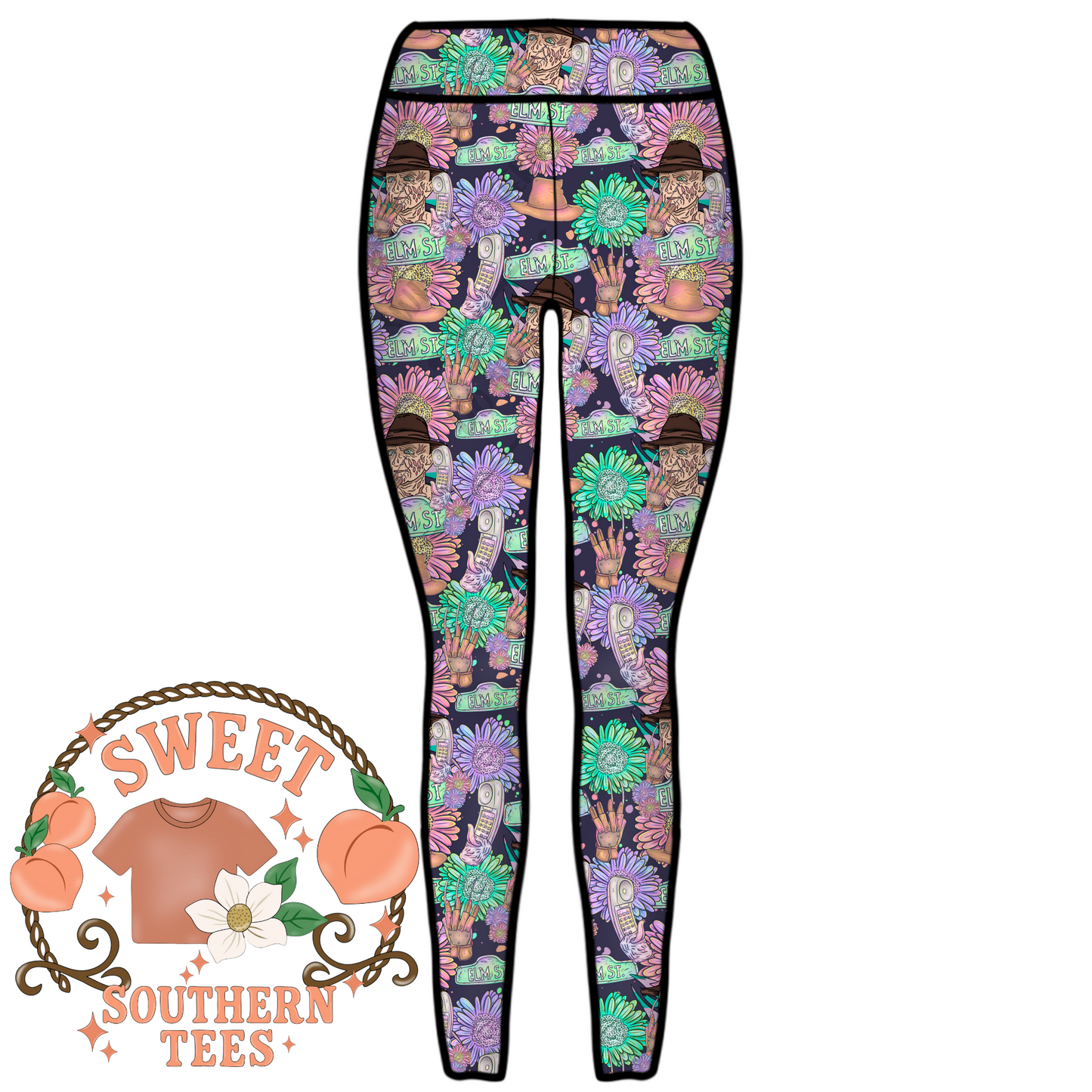 Freddy Krueger Neon Floral Seamless (June Drive 2025)