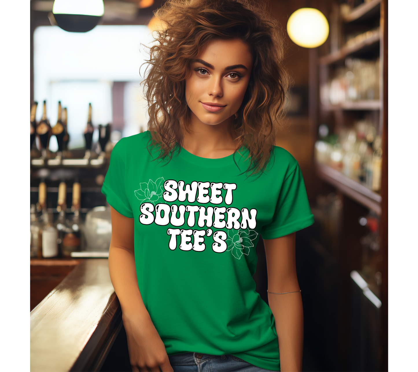 Irish Green-Gildan-Barkeep Woman-Mockup