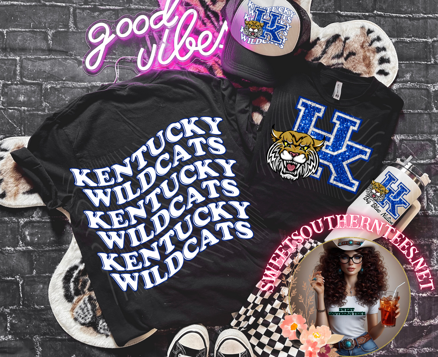 Kentucky Wildcats College Football- 4 piece