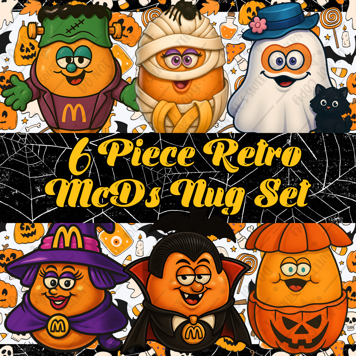 McD's Retro Nuggets 6 Piece Clipart Set (July Clipart Drive 2025)