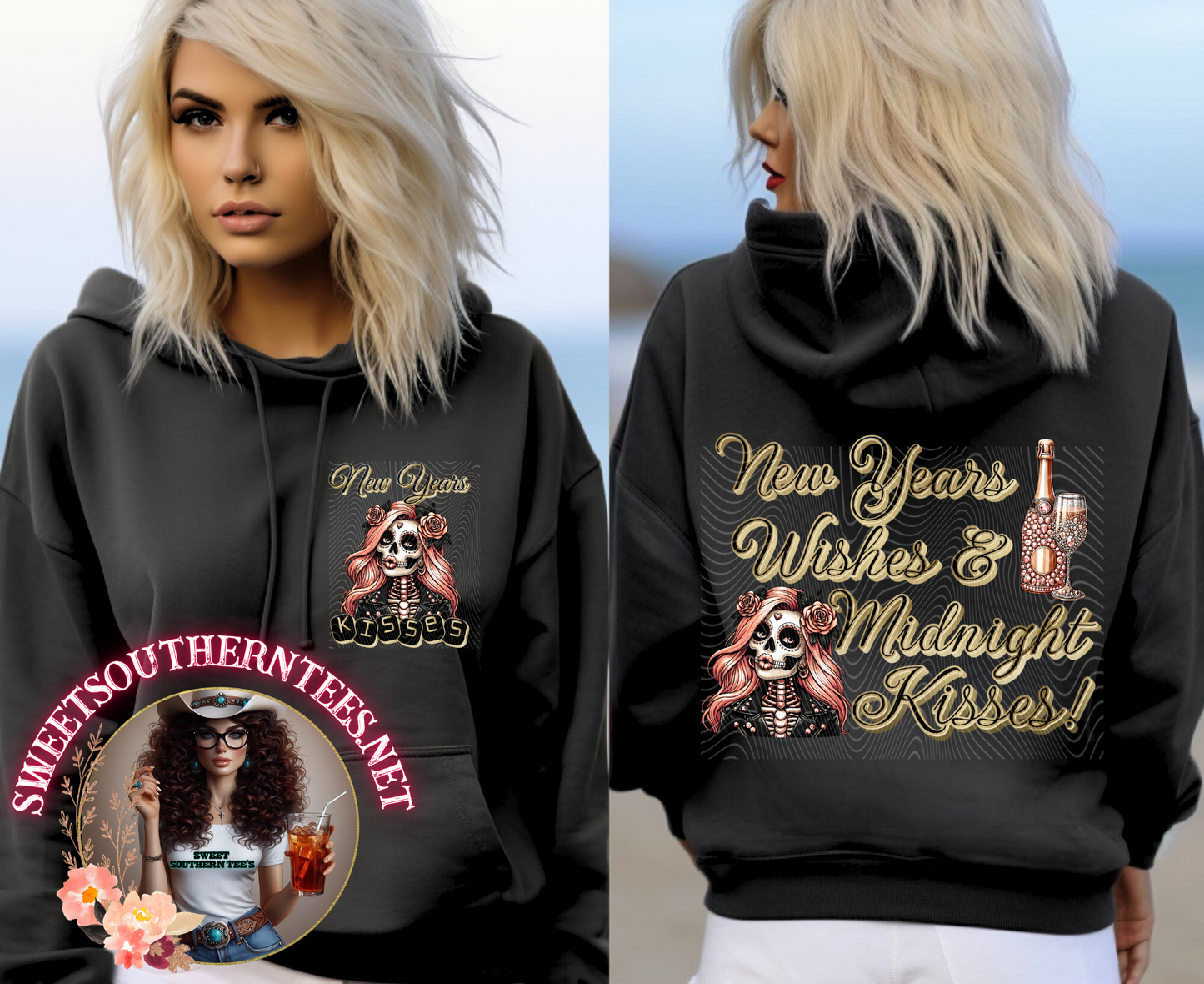 New Years Wishes & Midnight Kisses- 2 pieces