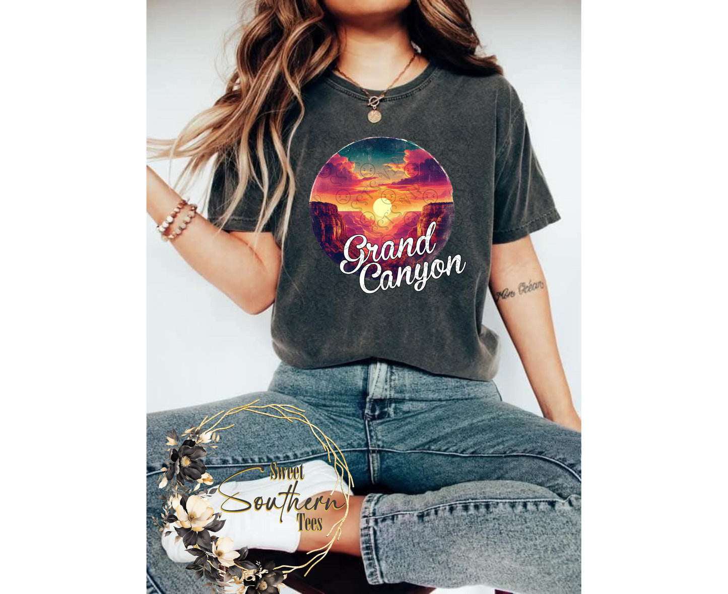 Grand Canyon- Sunset (can be customized into a Family Vacation Design)