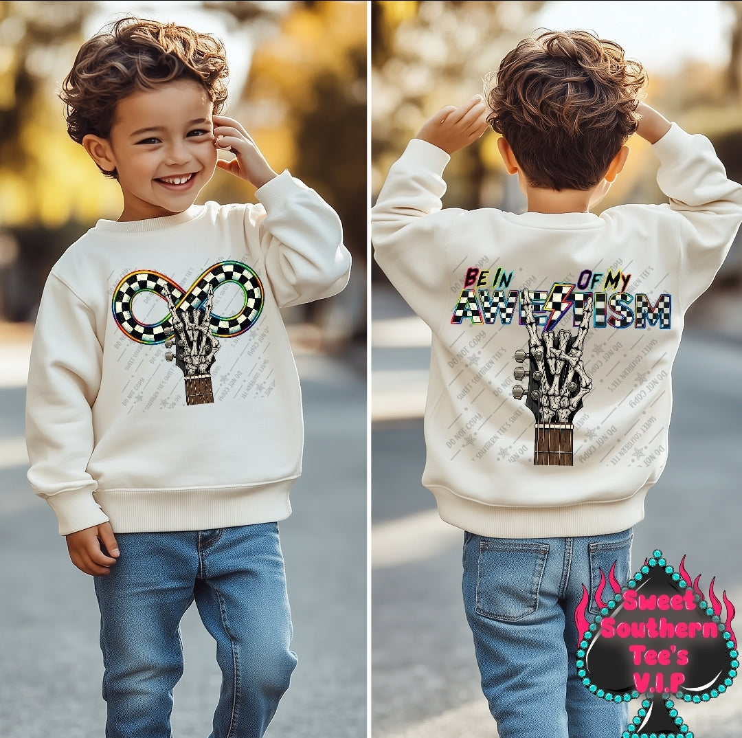 Be In Awe Of My 'Tism- Guitar Rock Hands (October Design Drive 2025)