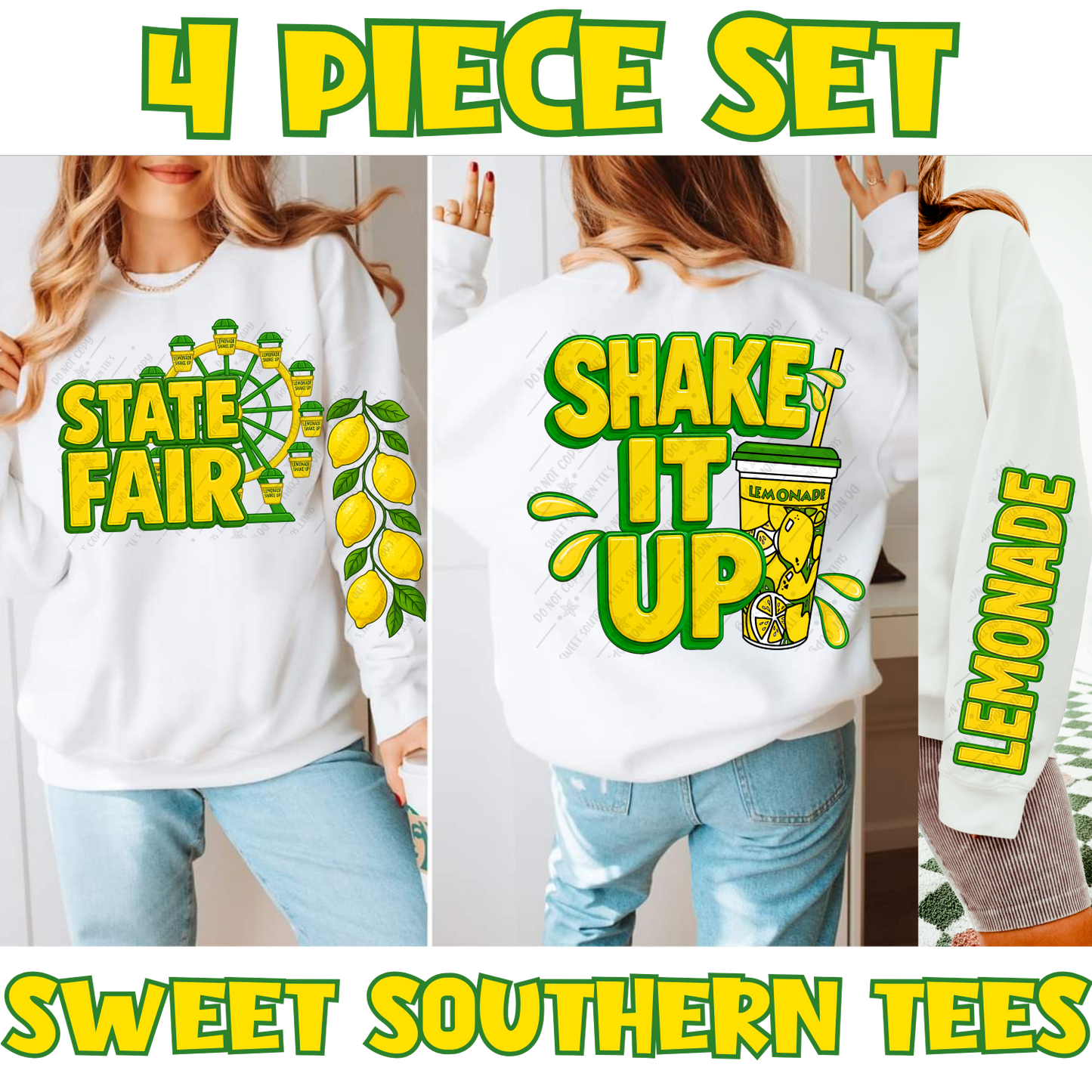 State Fair-Lemonade- 4 Piece Set (August Design Drive 2025)