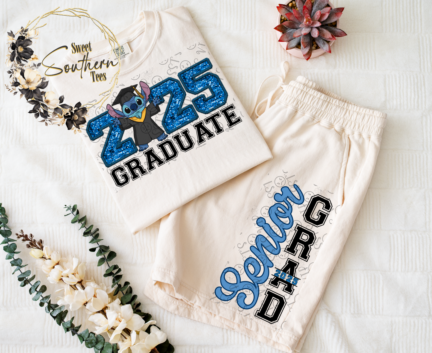 Stitch- Graduation Senior 2025- 2 piece set