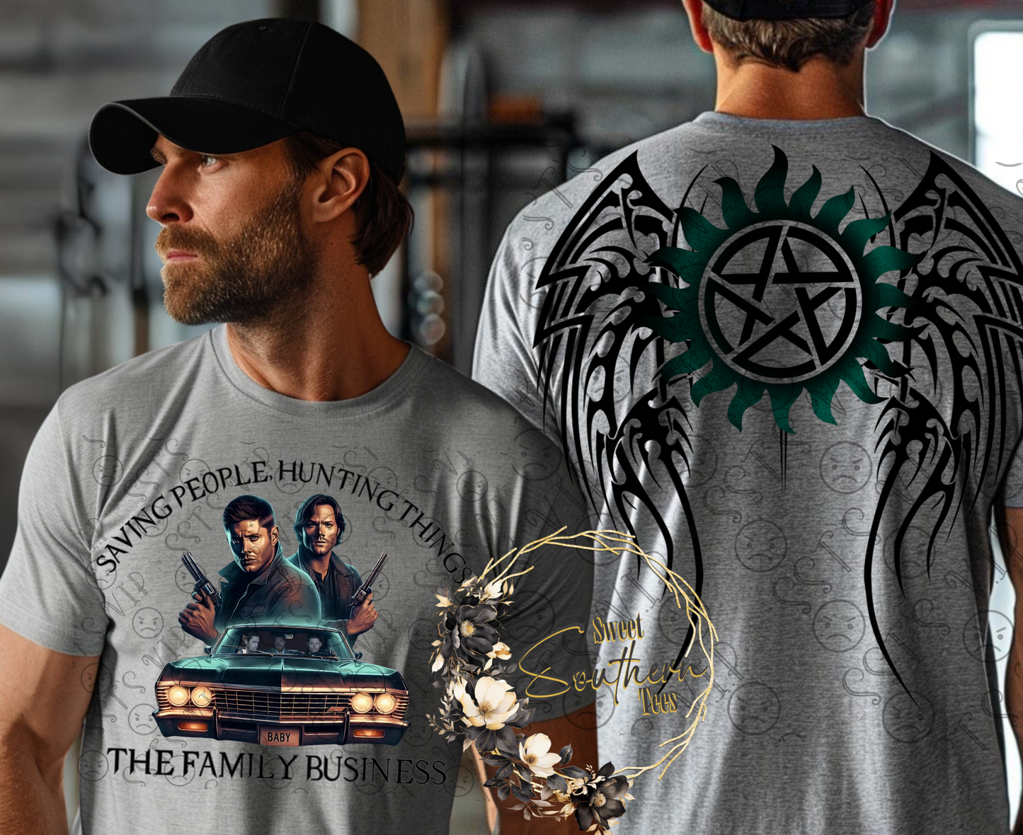 Supernatural- Saving People Hunting Things- 2 piece set