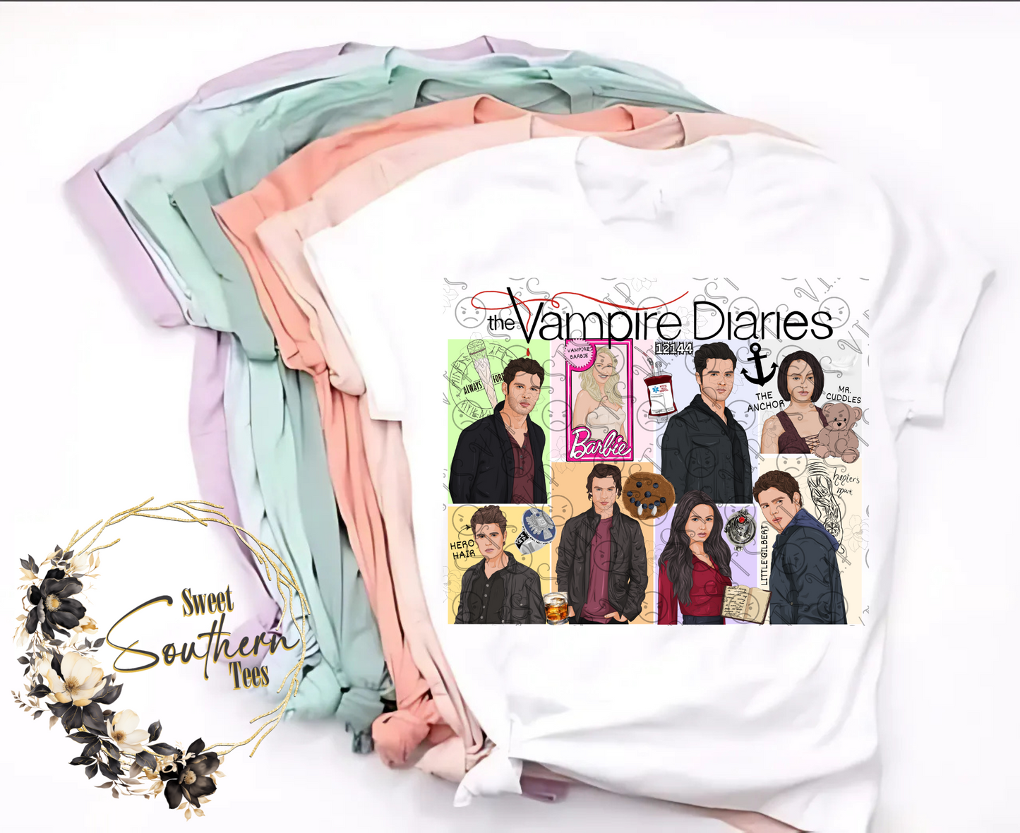 TVD- Vampire Diaries Character Collage
