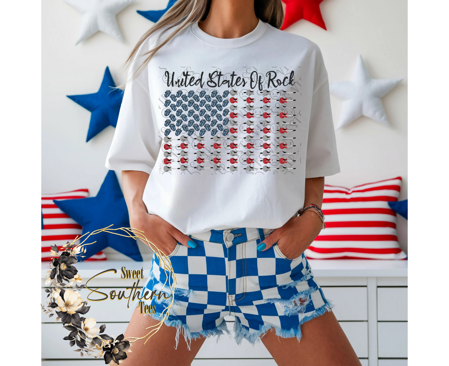 United States Of Rock- Guitar Flag (May Drive 2025)
