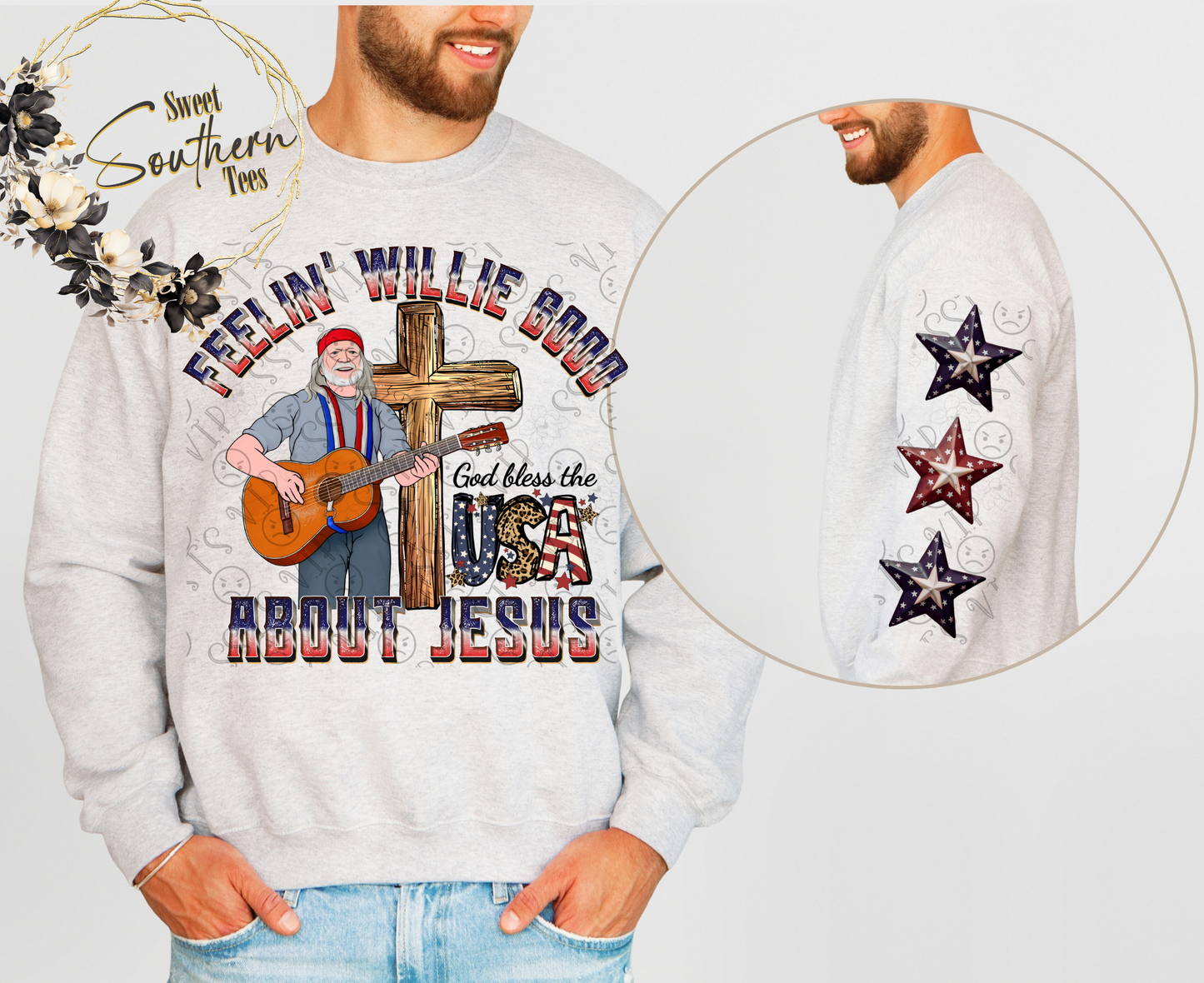 Willie Nelson- Feelin' Willie Good About Jesus and sleeve