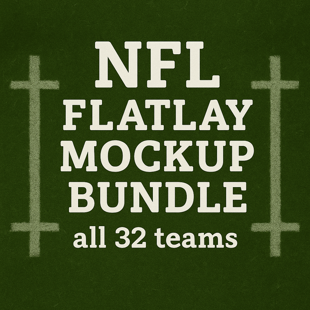 NFL Flatlay Mockups Bundle (June Mockup Drive 2025)