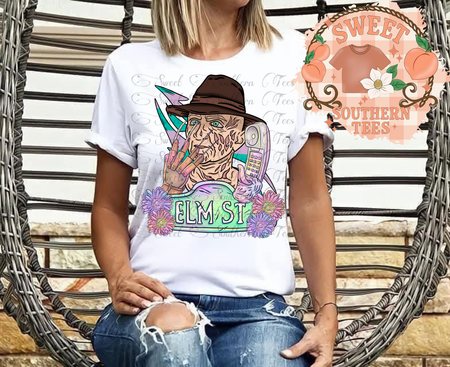 Freddy Krueger Elm Street Neon with Flowers (June Drive 2025)
