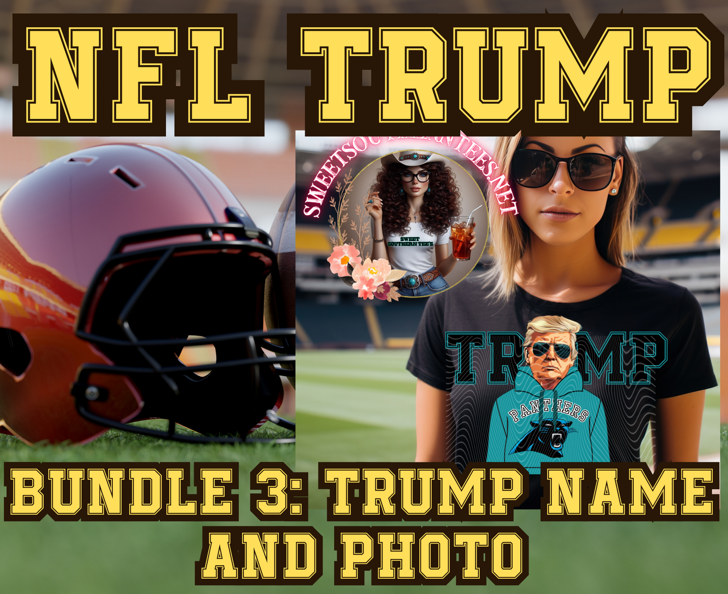 NFL Trump Bundle #3- Trump Name and Picture