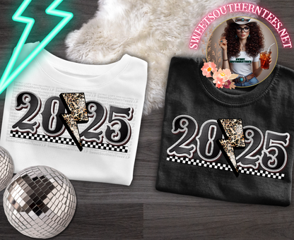 2025 New Years-Leopard Lightning Bolt