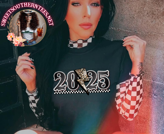2025 New Years-Leopard Lightning Bolt