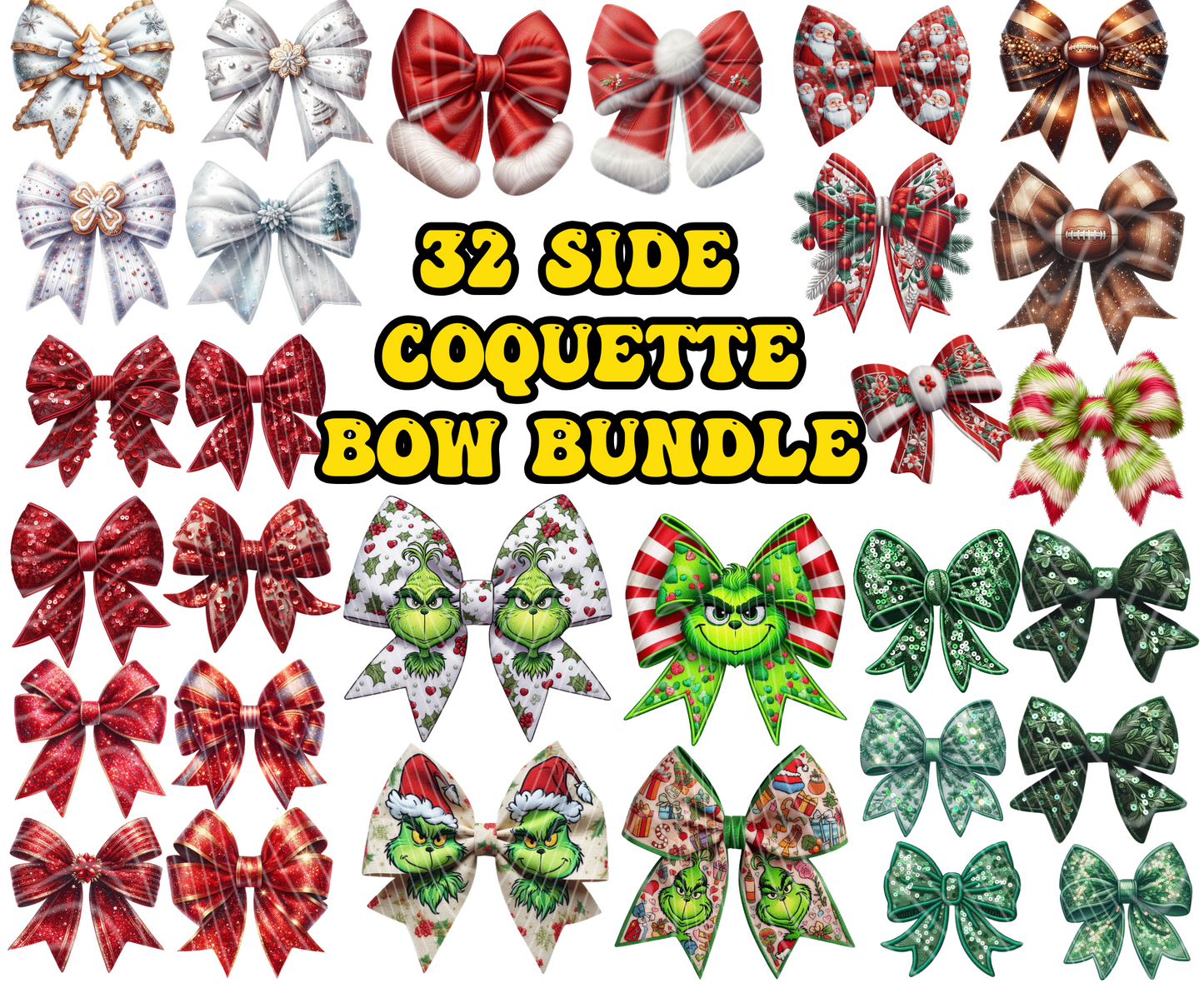 Christmas Coquette Side Bow Bundle