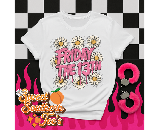 Friday the 13th-Pink with Flowers (June Design Drive 2025)