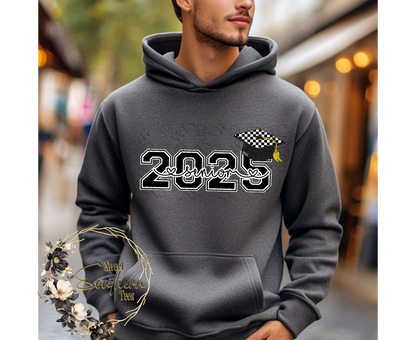 Graduation- Senior 2025 2 piece set- Black Unisex