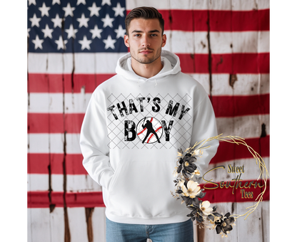Baseball-That's My Boy- Mens 2 piece set (Black & White)
