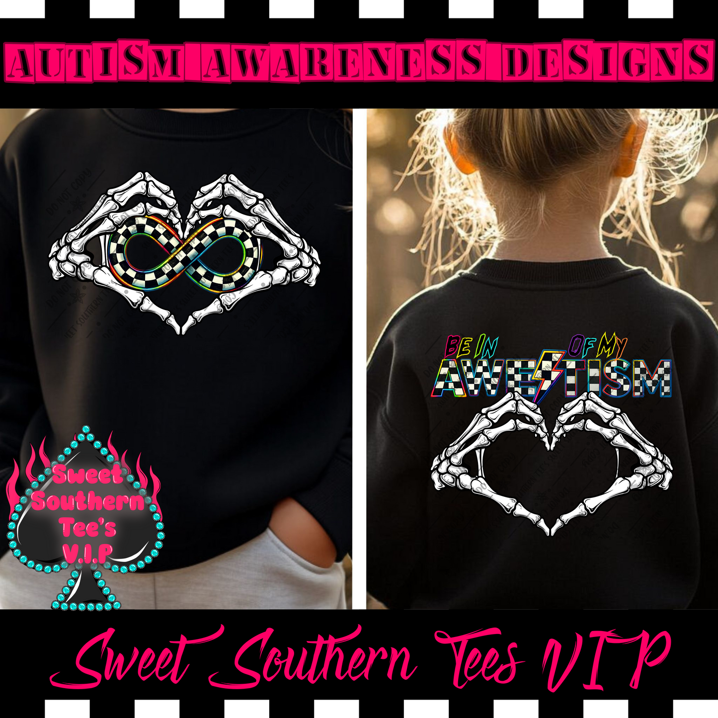 Be In Awe Of My 'Tism- Skellie Heart Hands (October Design Drive 2025)