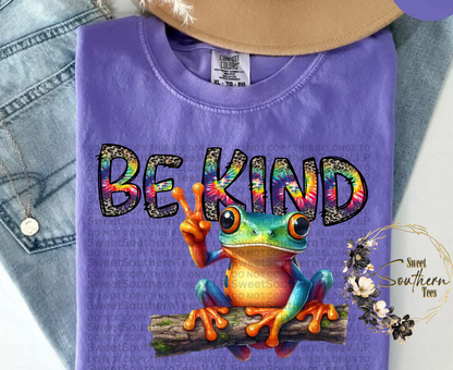 Be Kind Tree Frog (Tye Dye)