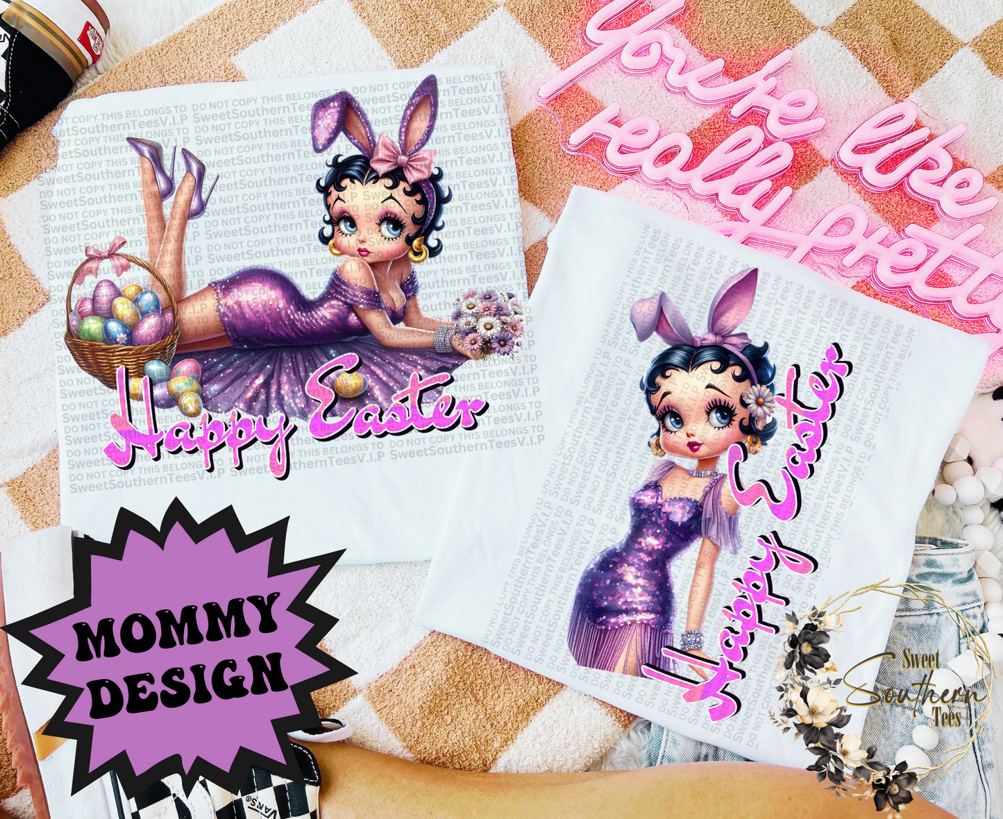 Betty Boop Easter Mommy & Me 3 piece set