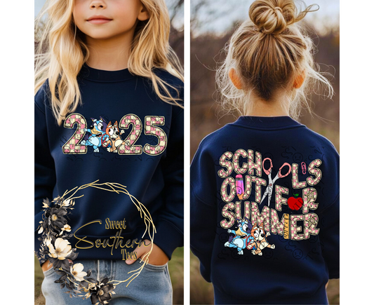 Bluey- School's Out For Summer 2025- 2 piece set