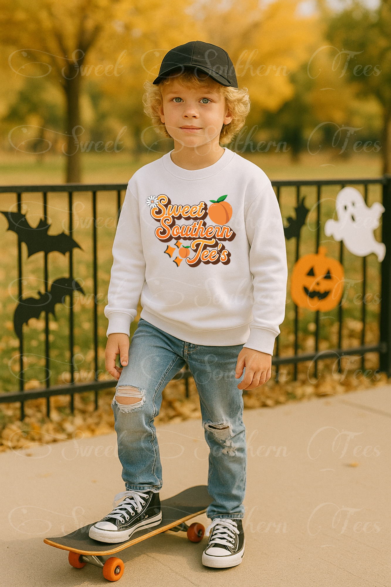 Boy-Skate Park-Fall-White Longsleeve Shirt-Mockup