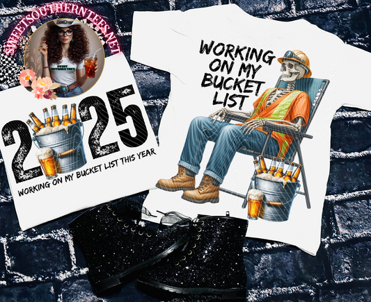 NYE- blue Collar Skellie- Working on my bucket list 2 piece