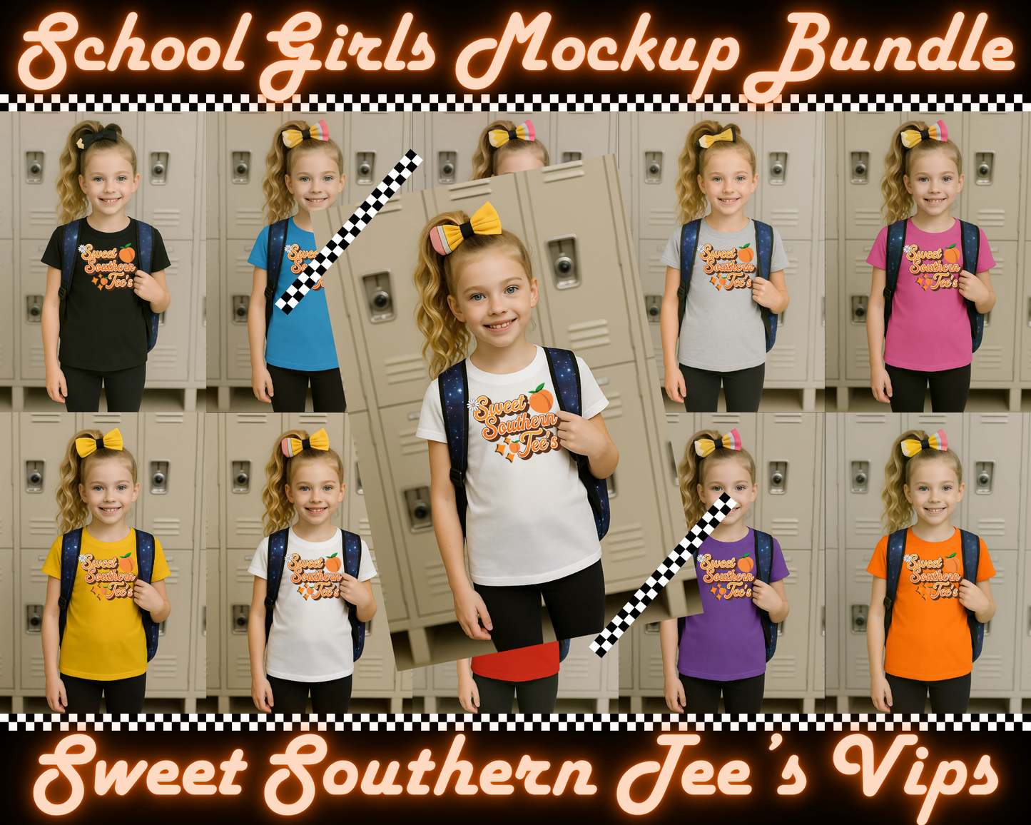 School Girls Mockup Bundle (June Mockup Drive 2025)