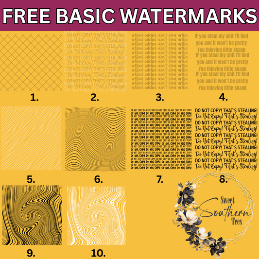 Free BASIC Watermarks (Now 11 included)