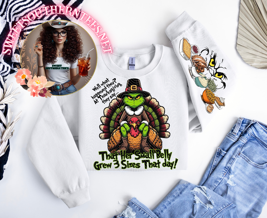 Green Guy-Thanksgiving 3 sizes (2-piece) HER