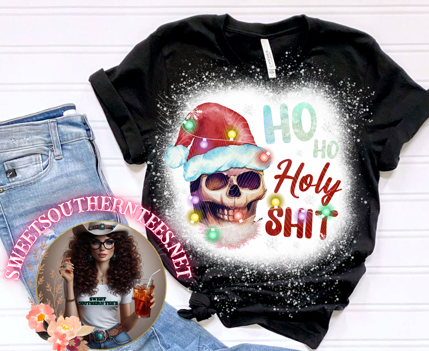 Ho Ho Holy Sh*t Skull Christmas Design