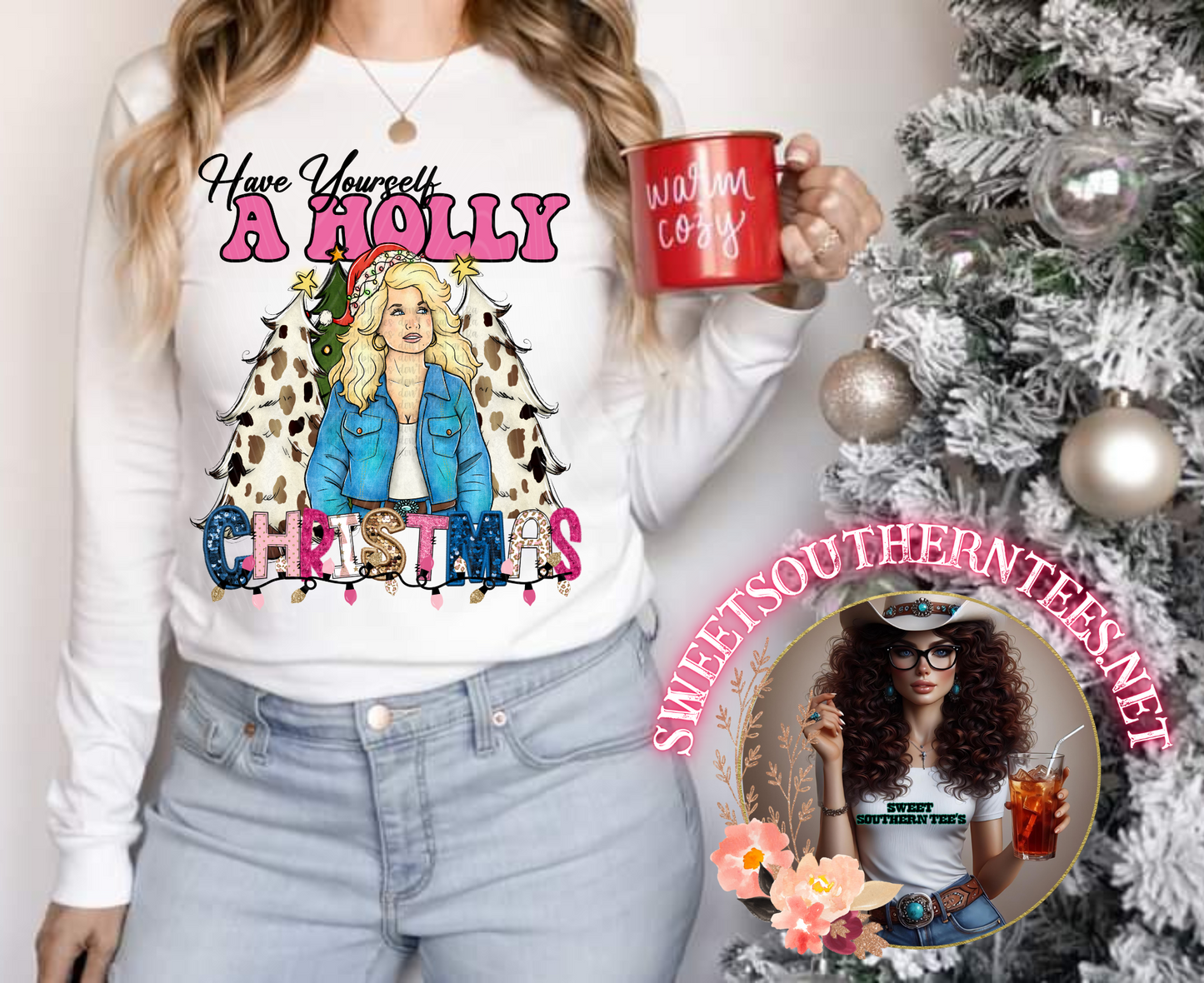 Holly Dolly Christmas- Front Only