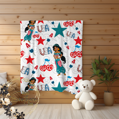 Princess Jasmine- 4th of July Boujee Seamless