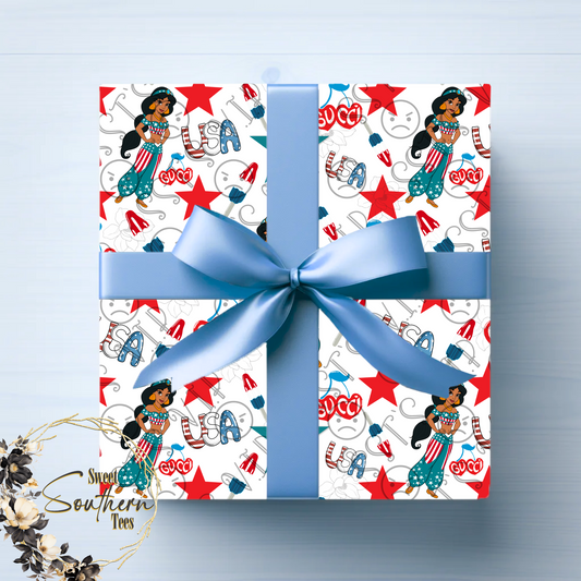 Princess Jasmine- 4th of July Boujee Seamless