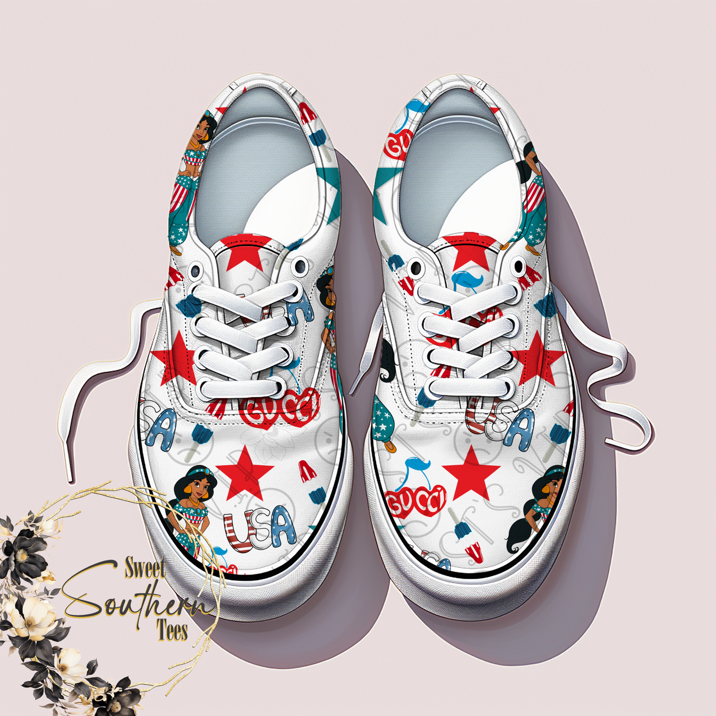 Princess Jasmine- 4th of July Boujee Seamless