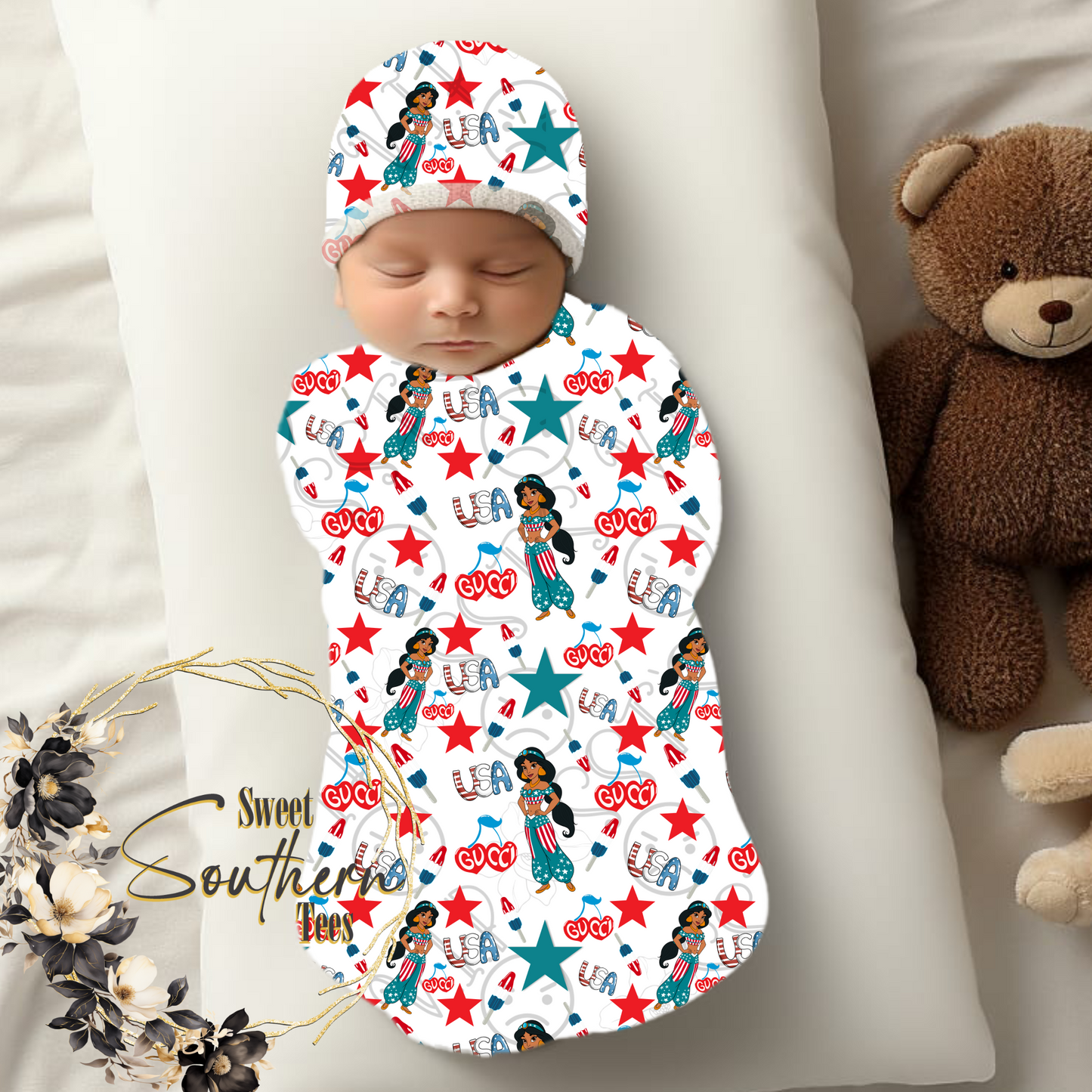 Princess Jasmine- 4th of July Boujee Seamless