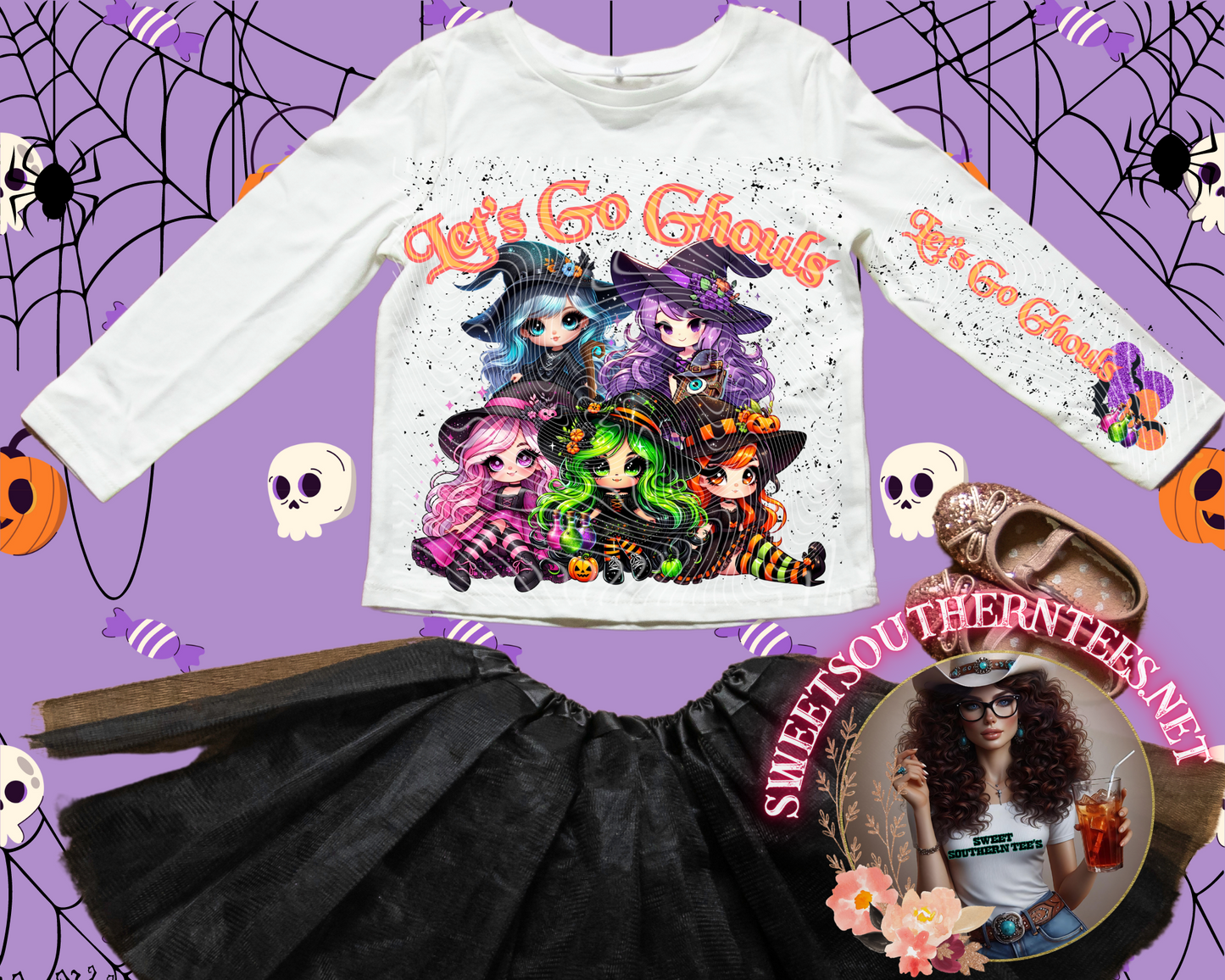 Let's Go Ghouls Front And Sleeve Set
