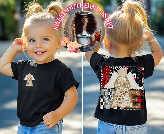 Christmas Love- Angel- 2 piece Front & Back