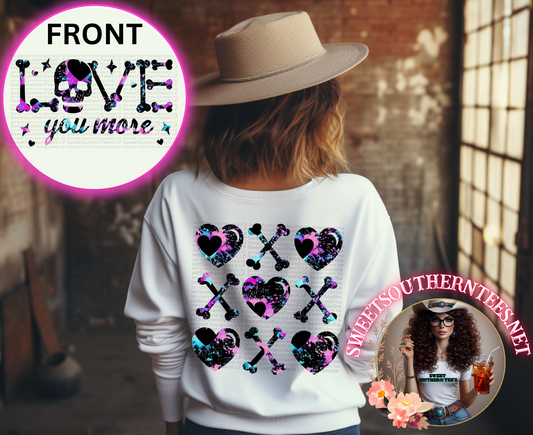 Love You More- Skull & Bones- 2 Piece