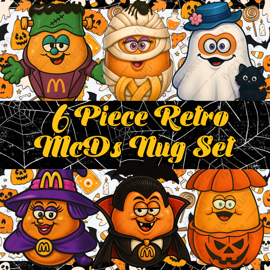 McD's Retro Nuggets 6 Piece Clipart Set (July Clipart Drive 2025)