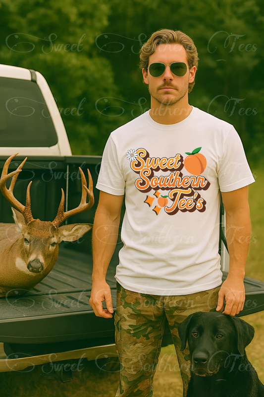 Mens-Hunting-White Tshirt-Mockup