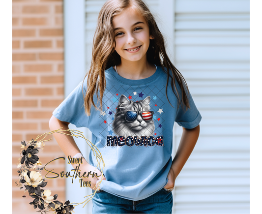 Meowica- 4th of July Cat funny